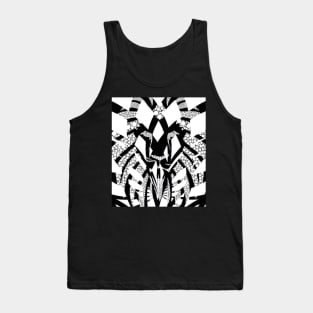 Black and white graphic print Tank Top